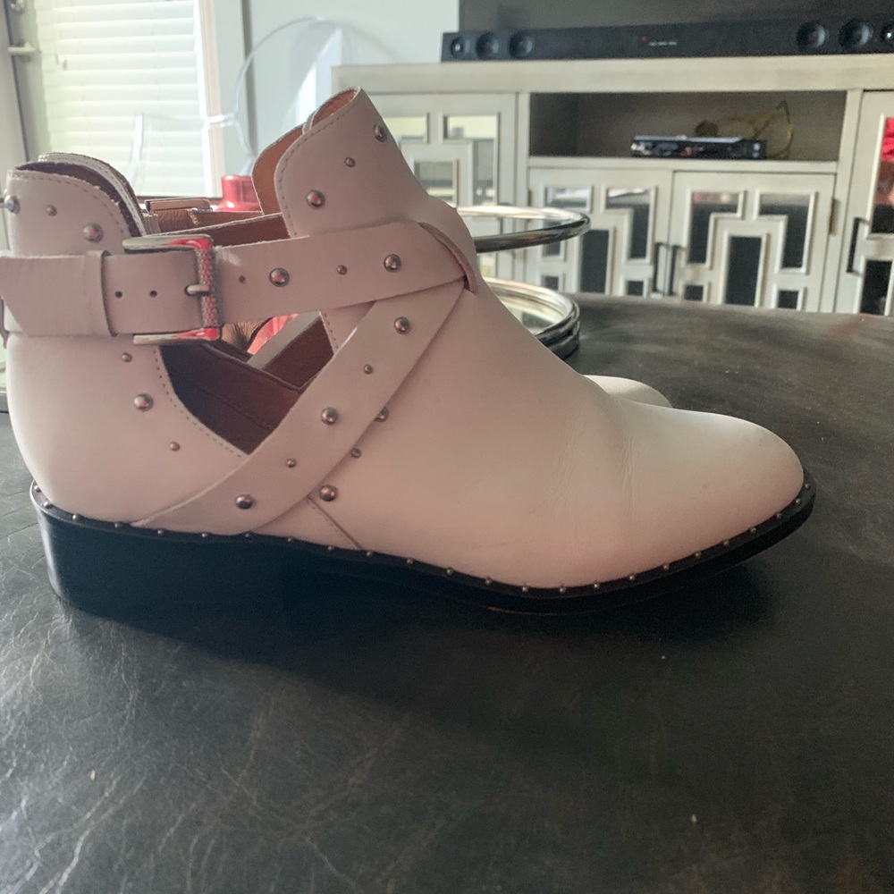 White Halogen Booties